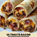 Ultimate Bacon Cheeseburger Tortilla Roll-ups – a game-changer for your next party!