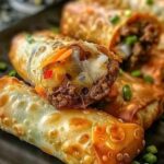 Crispy & Cheesy Philadelphia Cheesesteak Egg Rolls