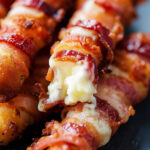 Nashville Hot Bacon Wrapped Mozzarella Sticks