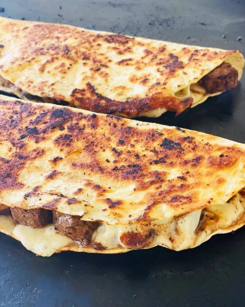 Blackstone Steak and Mushroom Quesadillas