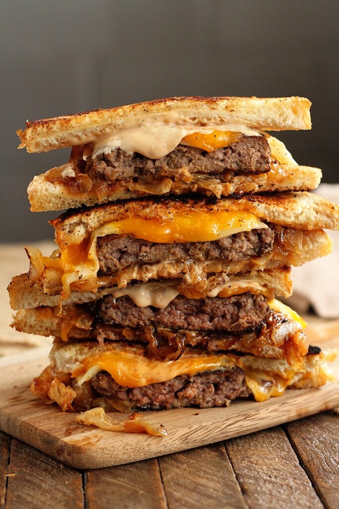 Southern cheesy patty melt