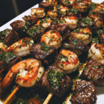 Grilled Surf and Turf Skewers with Chimichurri