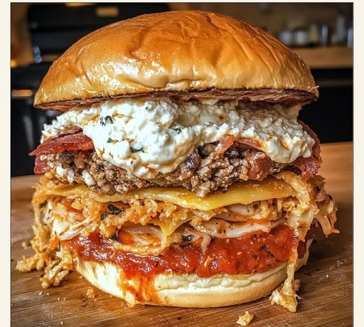 Bacon Lasagna Burger – a game-changer for burger lovers!