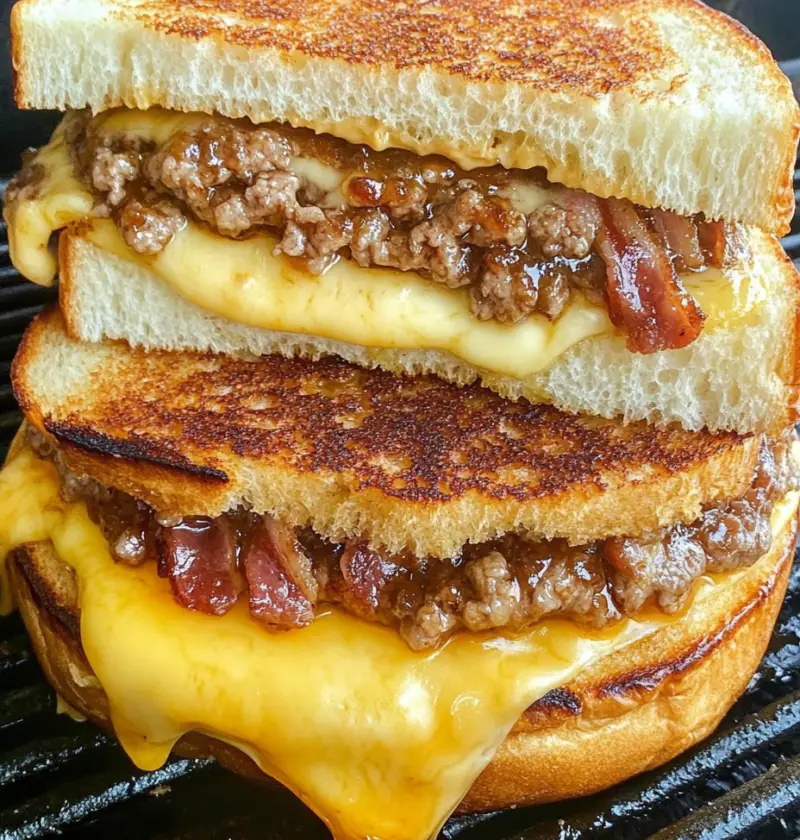 Bacon Jam Grilled Cheeseburgers