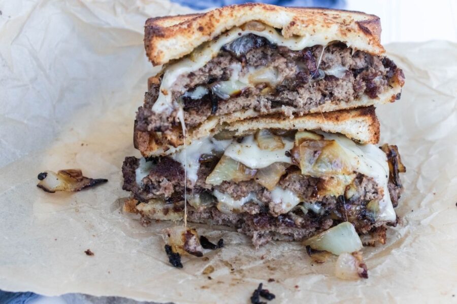 Blackstone Griddle Patty Melt Burger