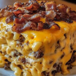 BBQ Bacon Cheeseburger Mac ‘N’ Cheese Casserole