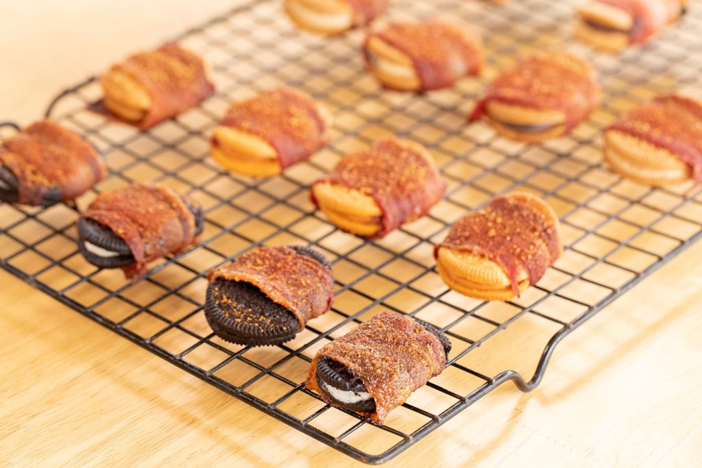 Smoked Bacon Wrapped Oreos
