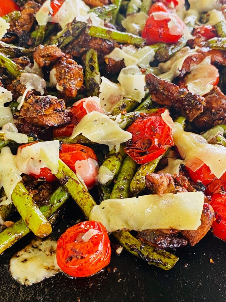 Blackstone Balsamic Chicken Stir Fry