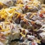 Blackstone Smashed Potatoes (Cheese & Bacon)