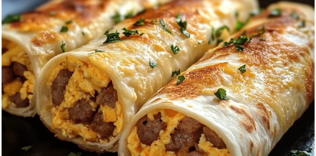 Sausage, Egg, and Cheese Breakfast Roll-Ups