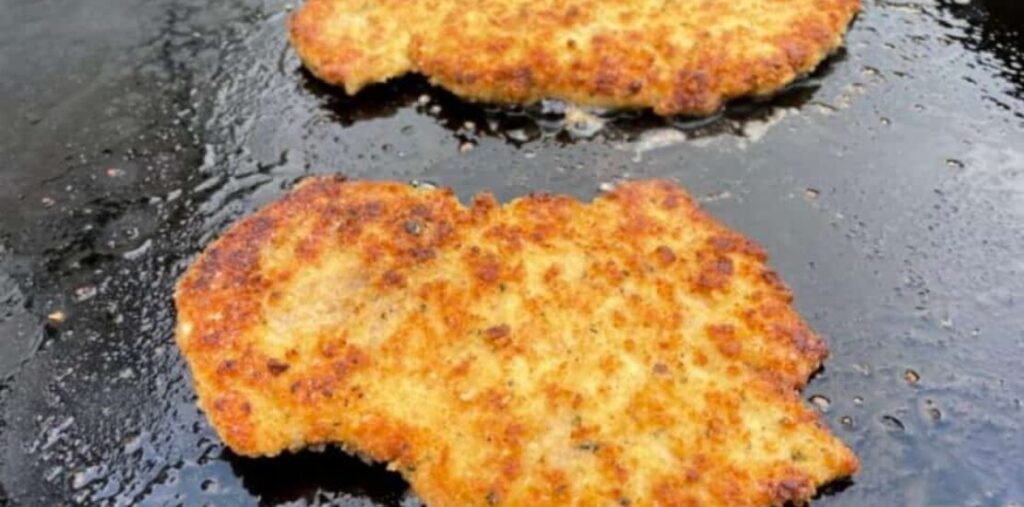 Easy Chicken Cutlets Cooked On The Blackstone Griddle