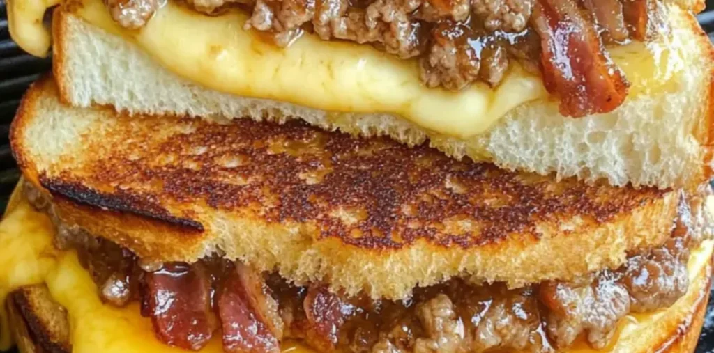 Bacon Jam Grilled Cheeseburgers