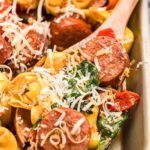 Blackstone Tortellini with Sausage, Peppers & Onions