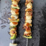 Griddle Chicken Kabobs with Vegetables