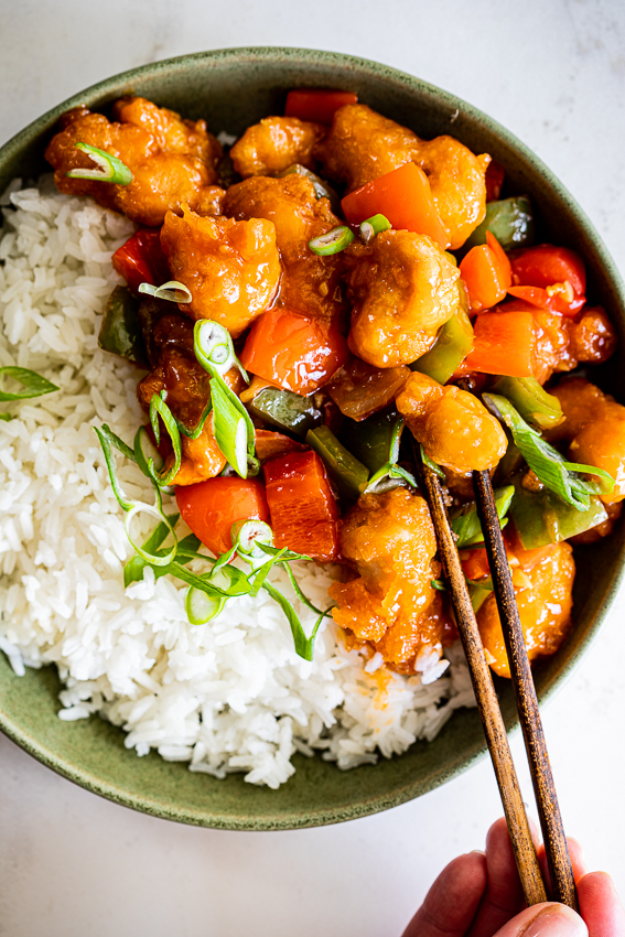 Sweet and Sour Chicken in Leaves Recipe
