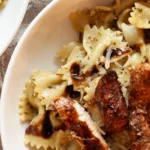Blackstone Chicken Pesto Bowtie Past
