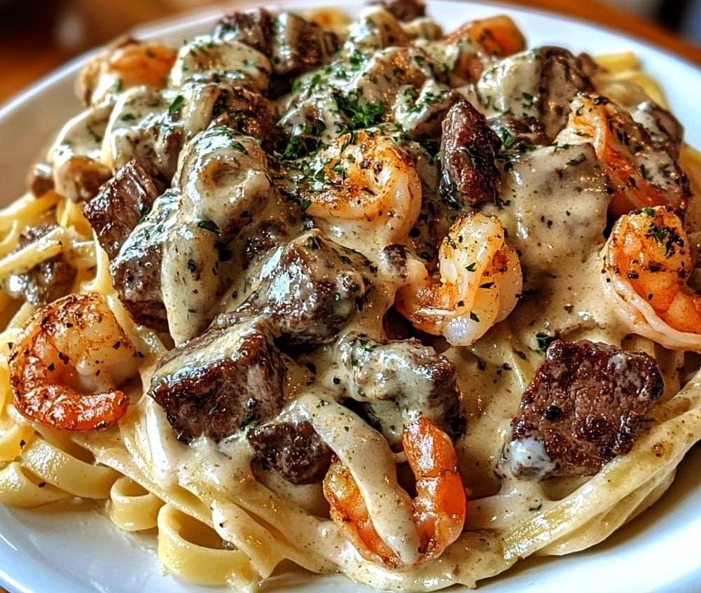 full Creamy Cajun Shrimp Alfredo Pasta