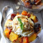 Grilled Peaches & Pound Cake w/ Whipped Cream