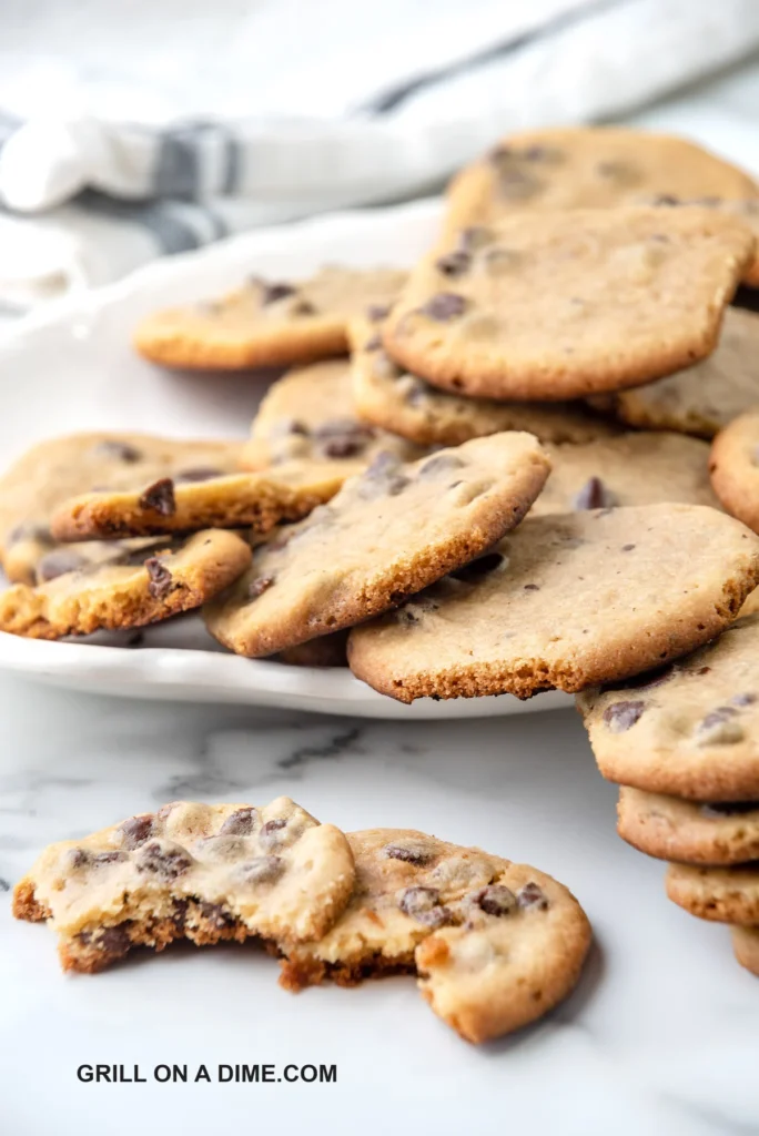 Chocolate chip cookies on the Blackstone