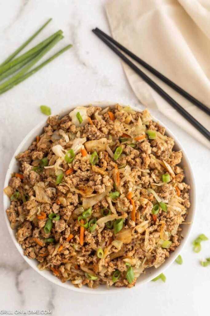 Blackstone Egg Roll in a Bowl
