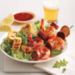 Brochettes Crevettes & Saucisse (style cajun ou BBQ)