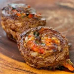 Cheesy Garlic Steak Pinwheels on Blackstone