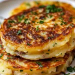 Mashed Potato Pancakes with Meat Filling
