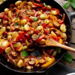 Blackstone Gnocchi with Ground Beef & Peppers