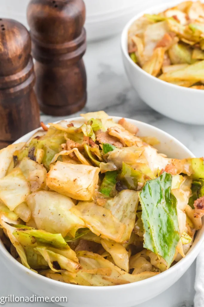 Cabbage bacon on the blackstone