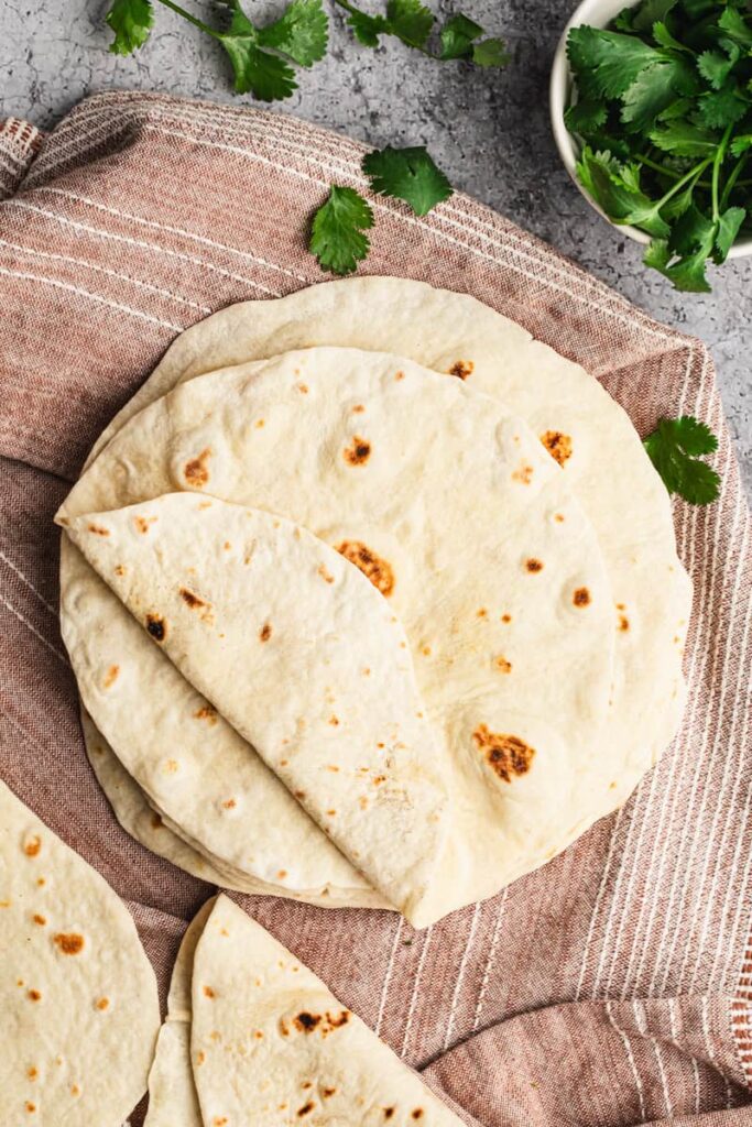 homemade flour tortillas