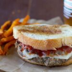 Italian Meatball Smash Burger on Garlic Texas Toast