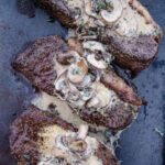 Grilled Picanha Steak with Mushroom Cream Sauce