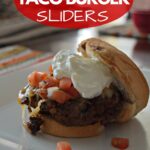 Taco Cheeseburger Sliders Bake