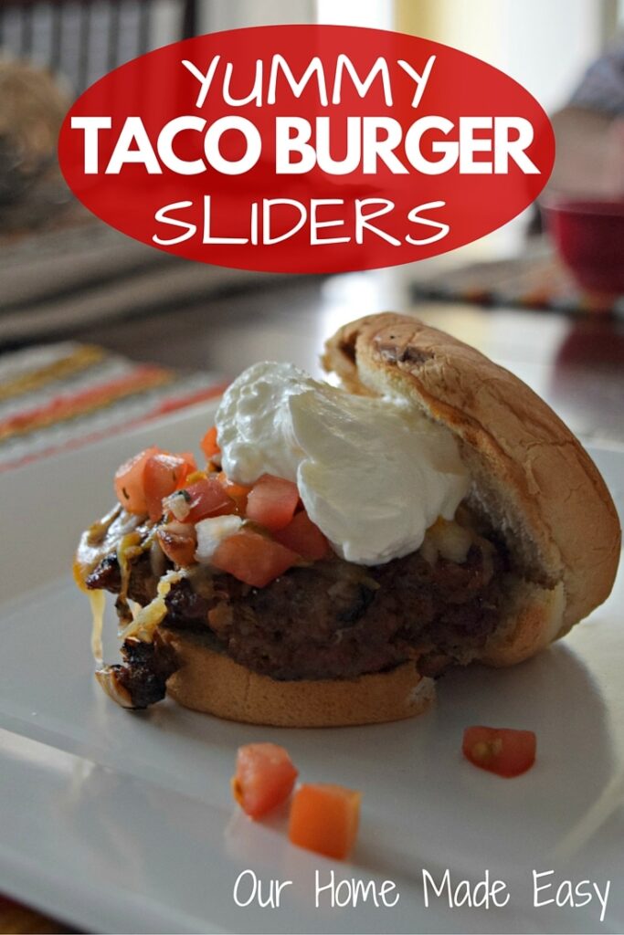 Taco Cheeseburger Sliders Bake