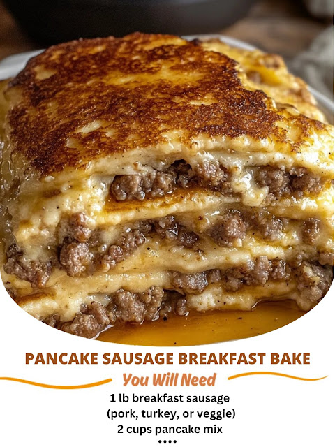 Pancake Sausage Breakfast Bake – Sweet, Savory