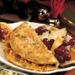 Bacon, Pork Roll, Sausage, & American Cheese Shredded Hash Brown Omelette