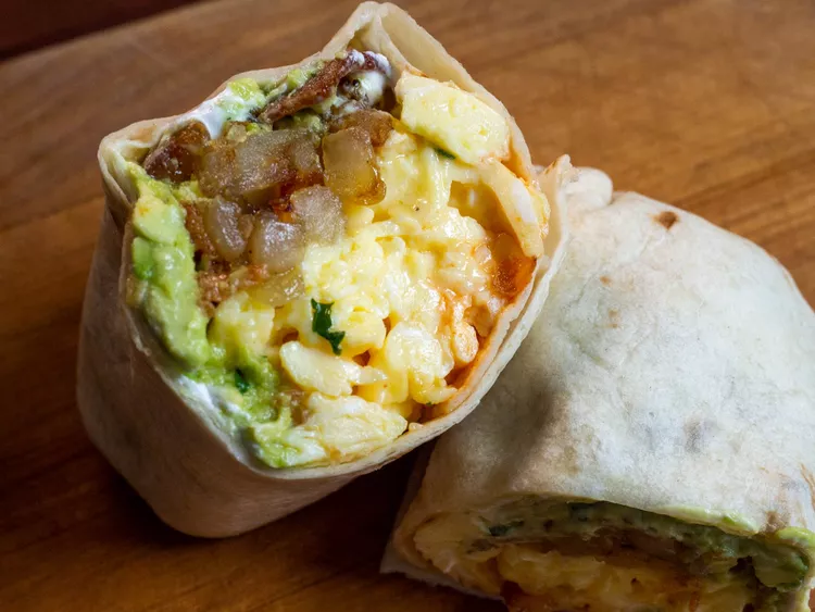 Bacon, Egg, and Cheese Breakfast Burrito