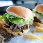 Blackstone Mushroom Swiss Burgers