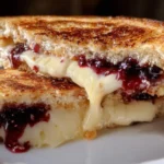Brie & Blackberry Jam Grilled Cheese