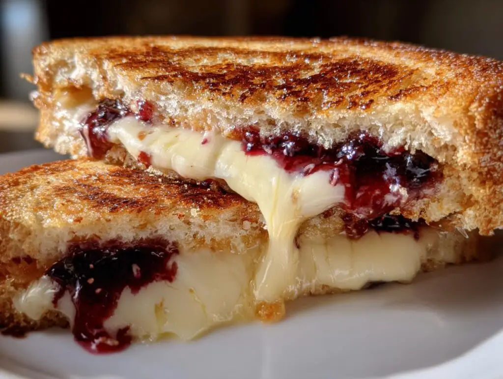 Brie & Blackberry Jam Grilled Cheese
