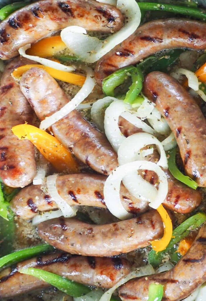 Blackstone Italian Sausage and Grilled Onions