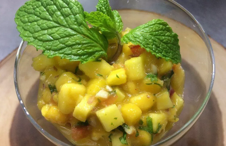 Mango, Tomatillo, and Chipotle Salsa