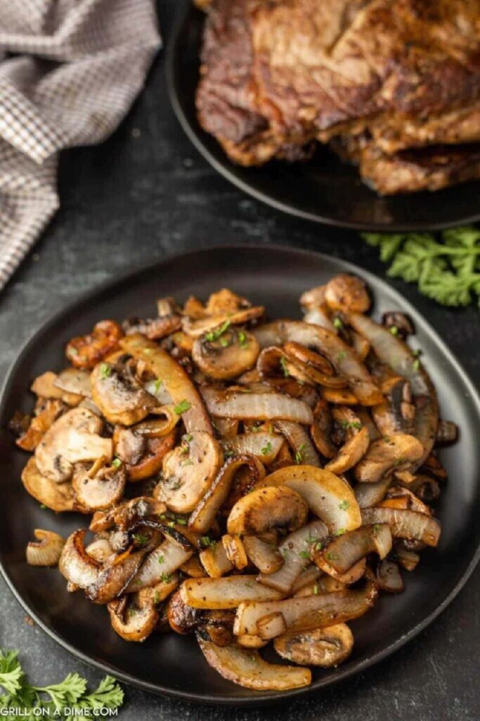 Blackstone Sautéed Spinach, Mushrooms & Onions