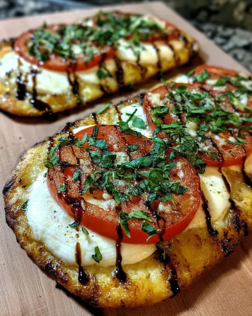 Griddle Flatbread with Mozzarella
