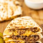 Quesadilla Burgers on the Blackstone Griddle