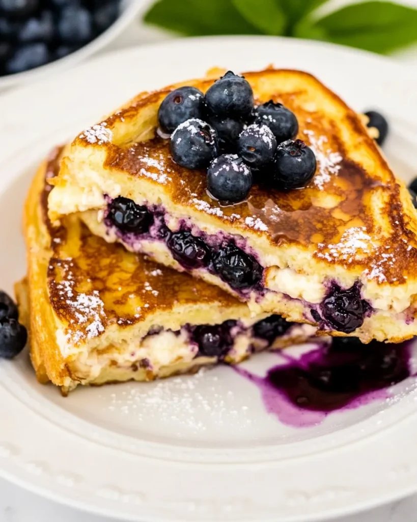 Stuffed Blueberry French toast.