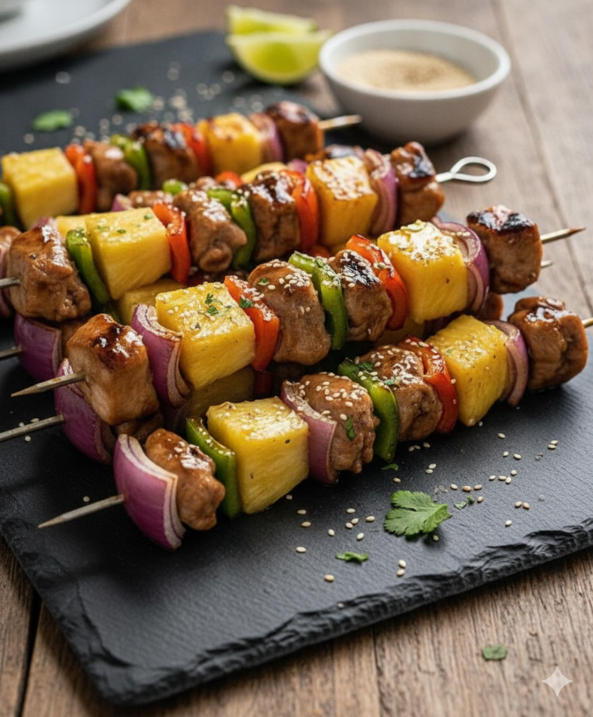 Hawaiian Chicken Kabobs